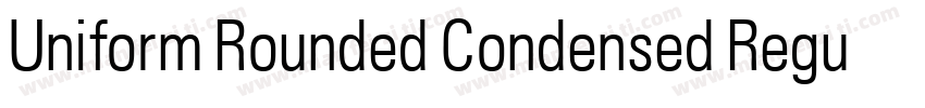 Uniform Rounded Condensed Regular字体转换